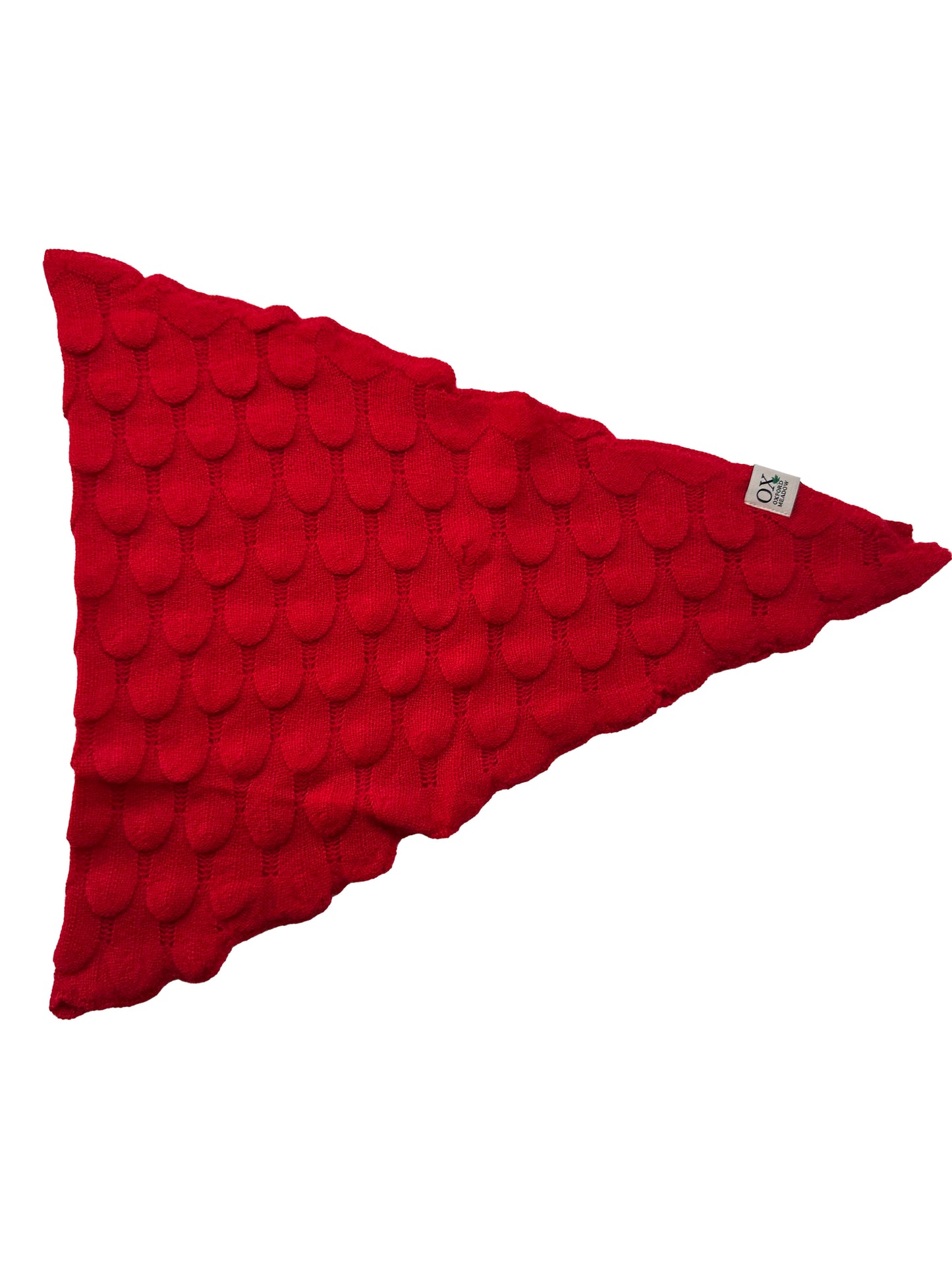 The Ox Haven Diamond Scarf Red