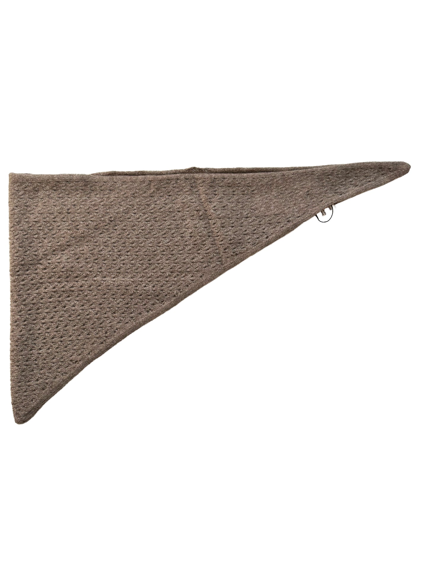 The Ox Haven Triangle Scarf XO-Cable Organic Brown