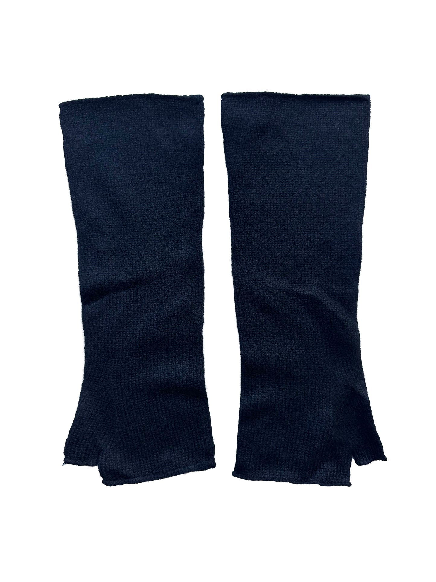 The Ox Haven Fingerless Gloves Long Noir Unisex