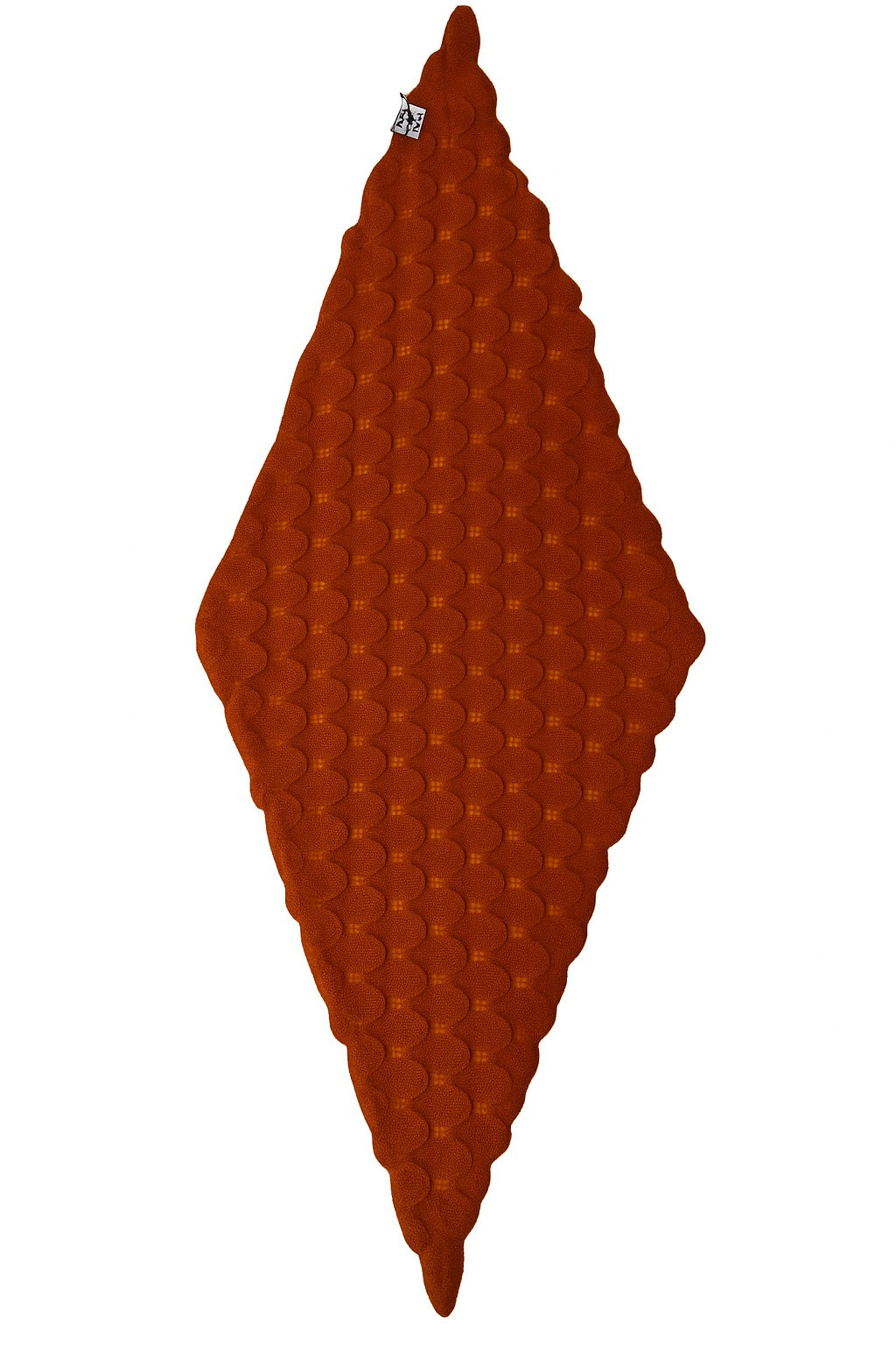 The Ox Haven Diamond Scarf Deep Copper