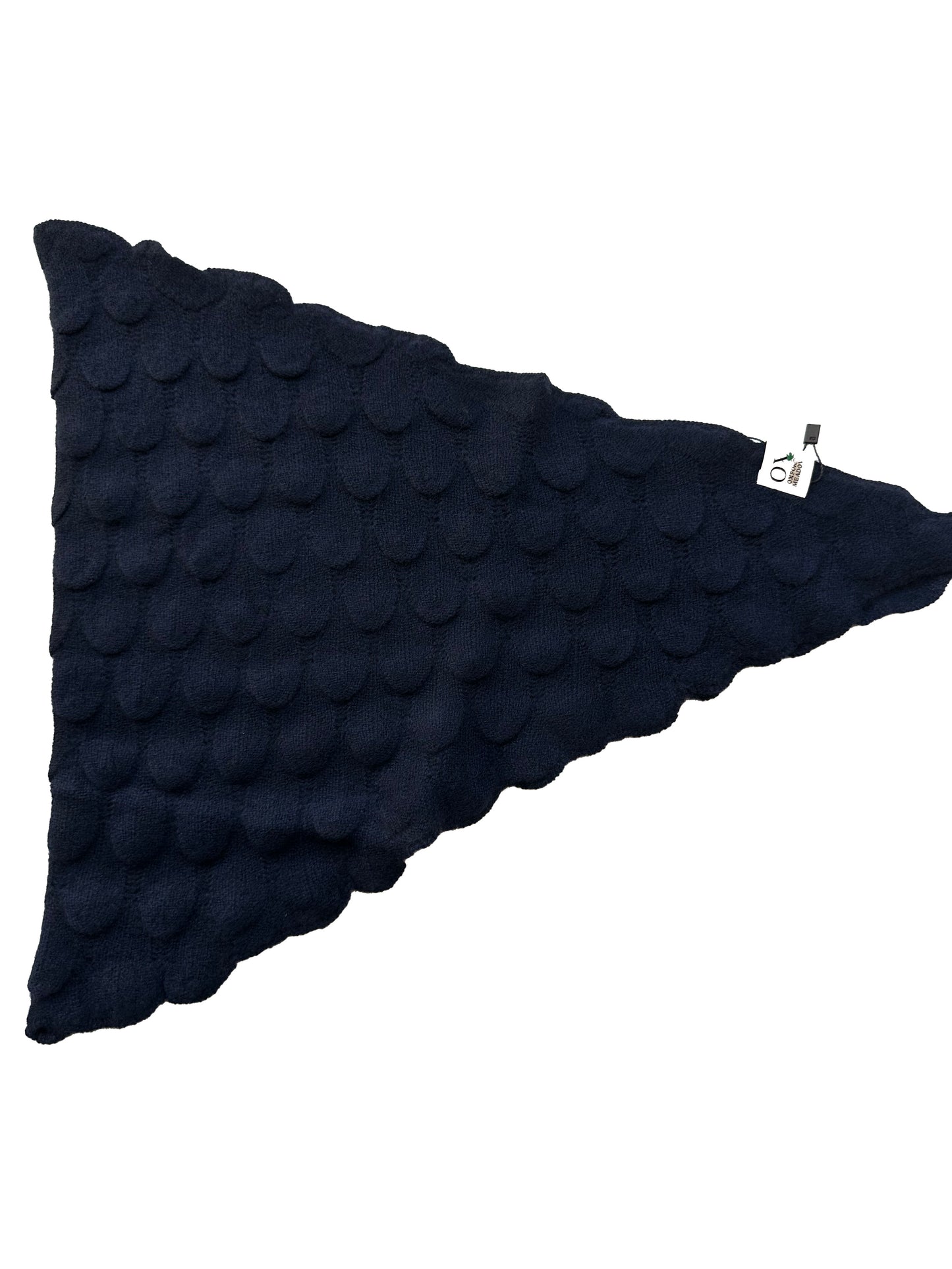 The Ox Haven Diamond Scarf Navy