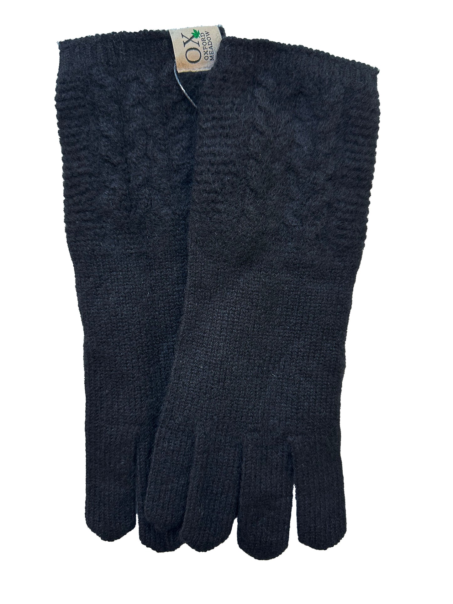 The Ox Haven Cable Gloves Noir Women's