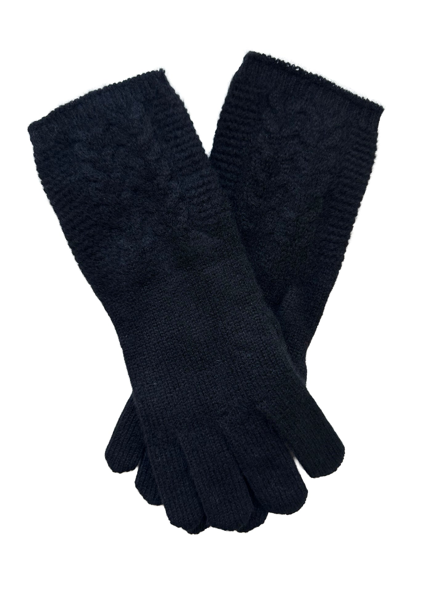 The Ox Haven Cable Gloves Noir Women's