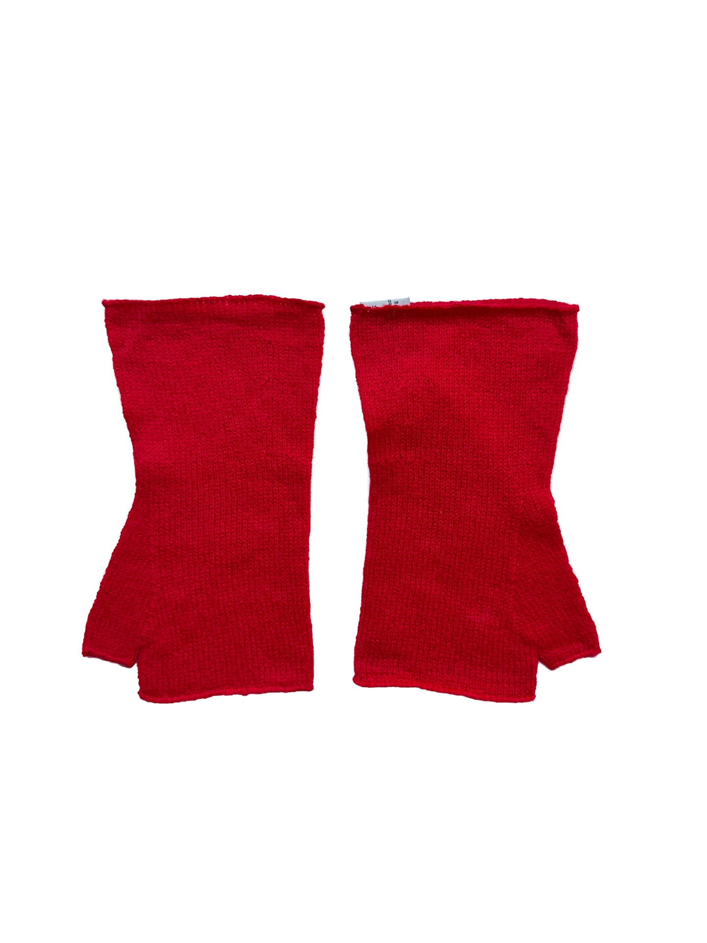 The Ox Haven Fingerless Gloves Red Short Unisex