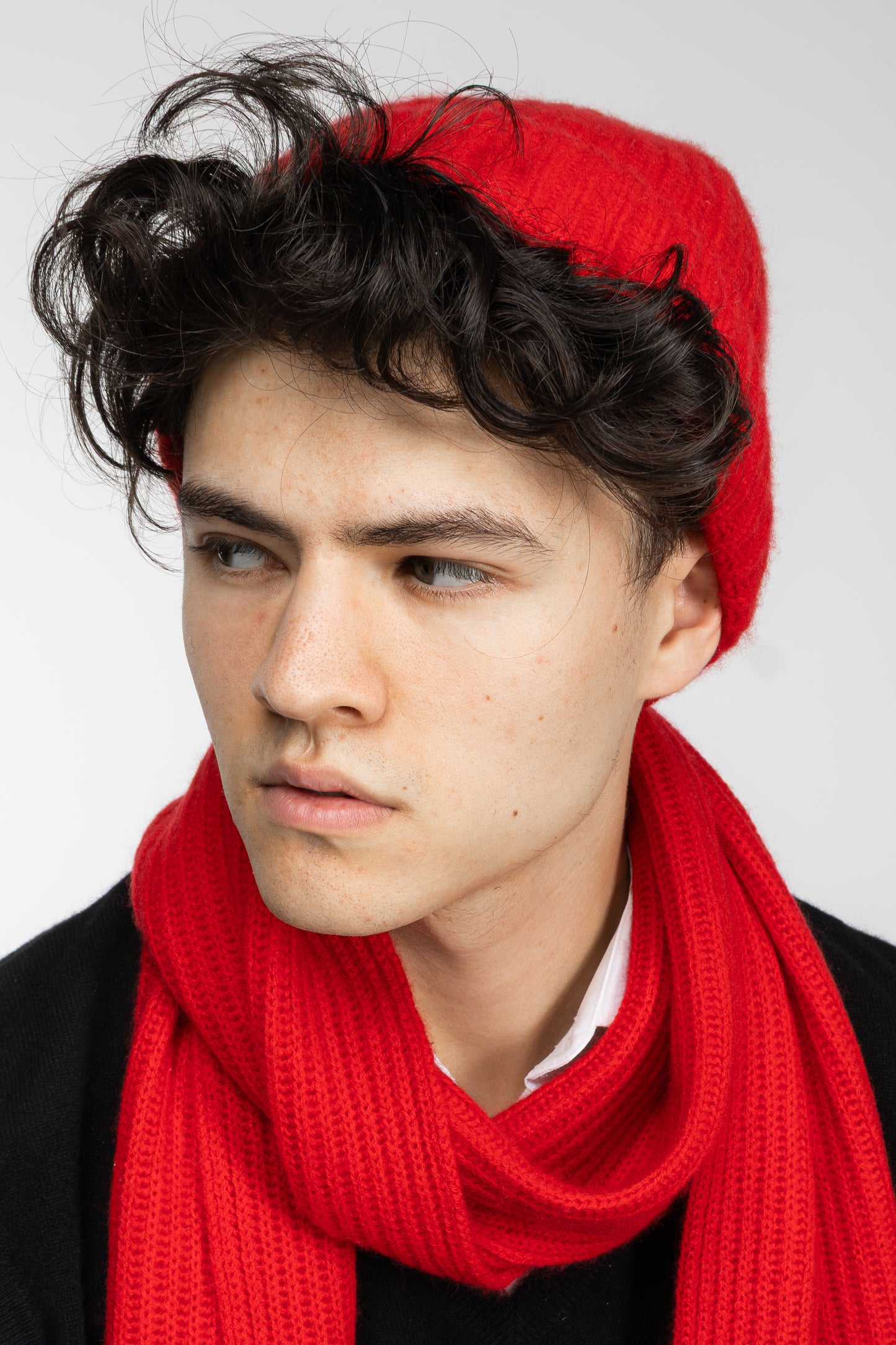 The Ox Haven Beanie Chunky Red Unisex