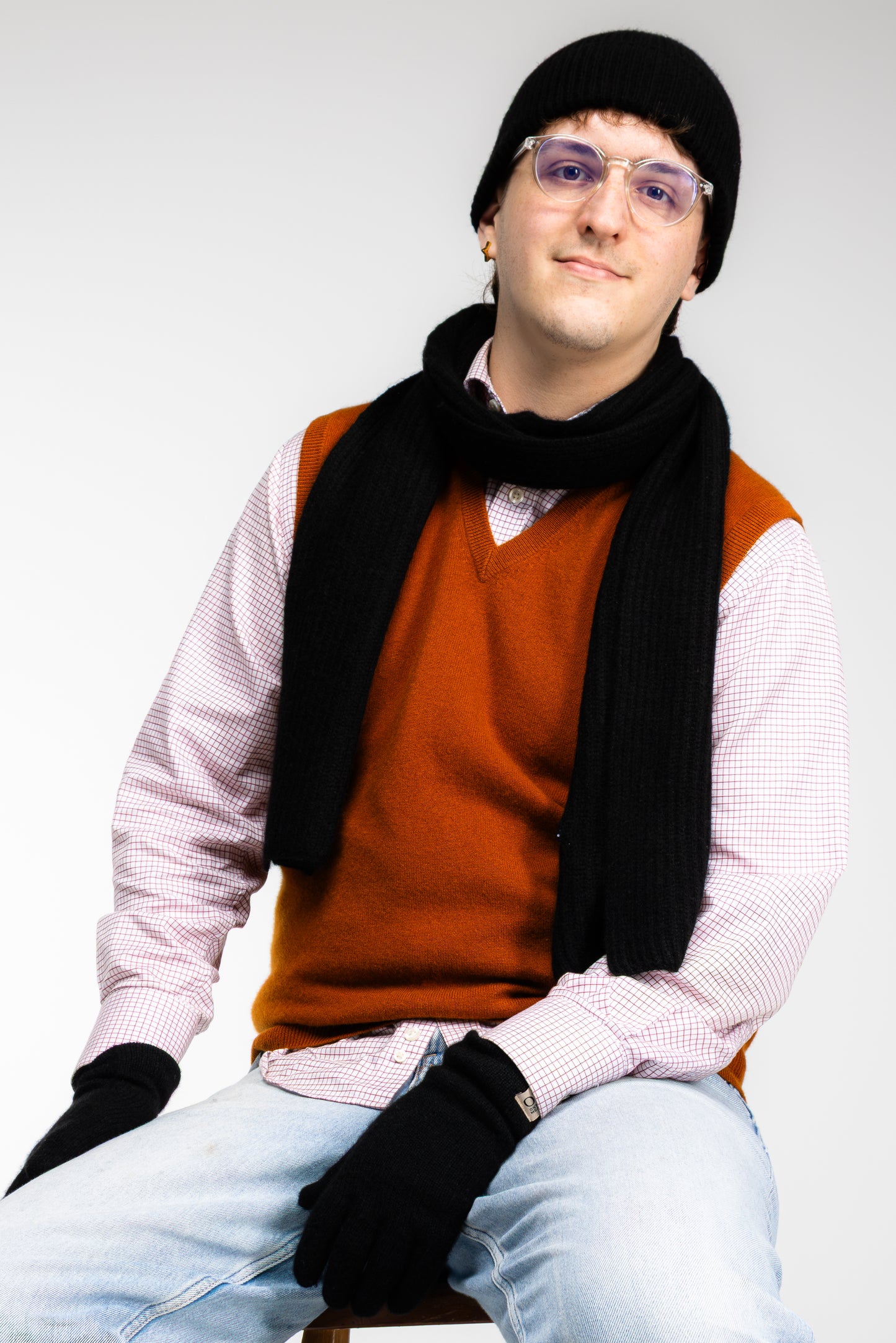 The Ox Haven Gloves Noir Men's