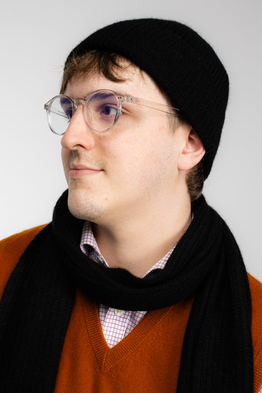 The Ox Haven Beanie Chunky Noir