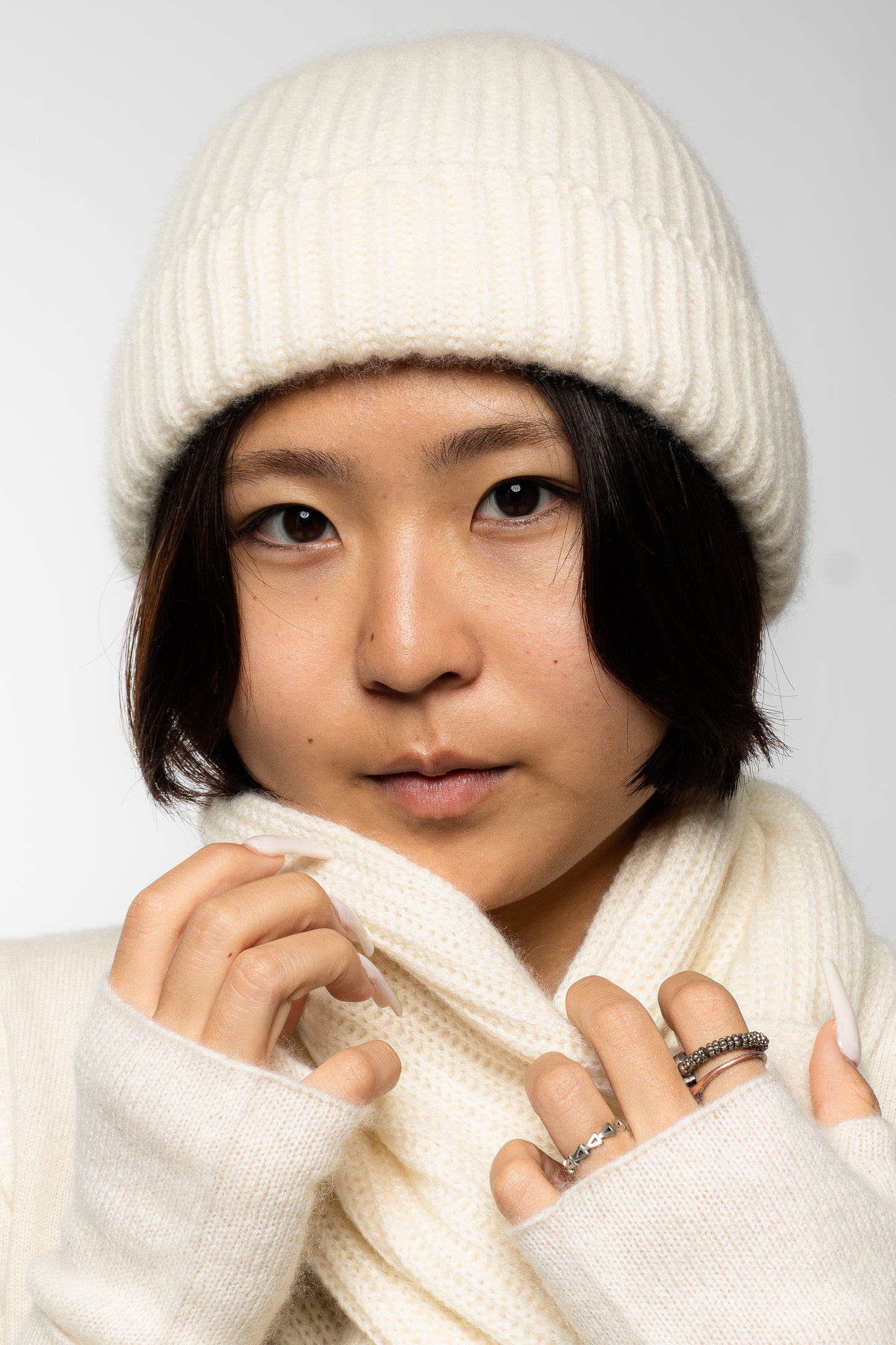 The Ox Haven Beanie Chunky Cream Unisex