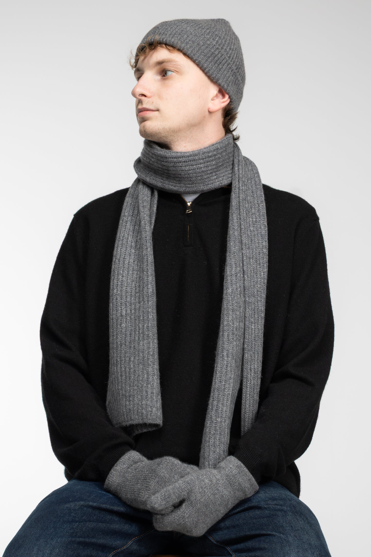 The Ox Haven Scarf Ash Unisex