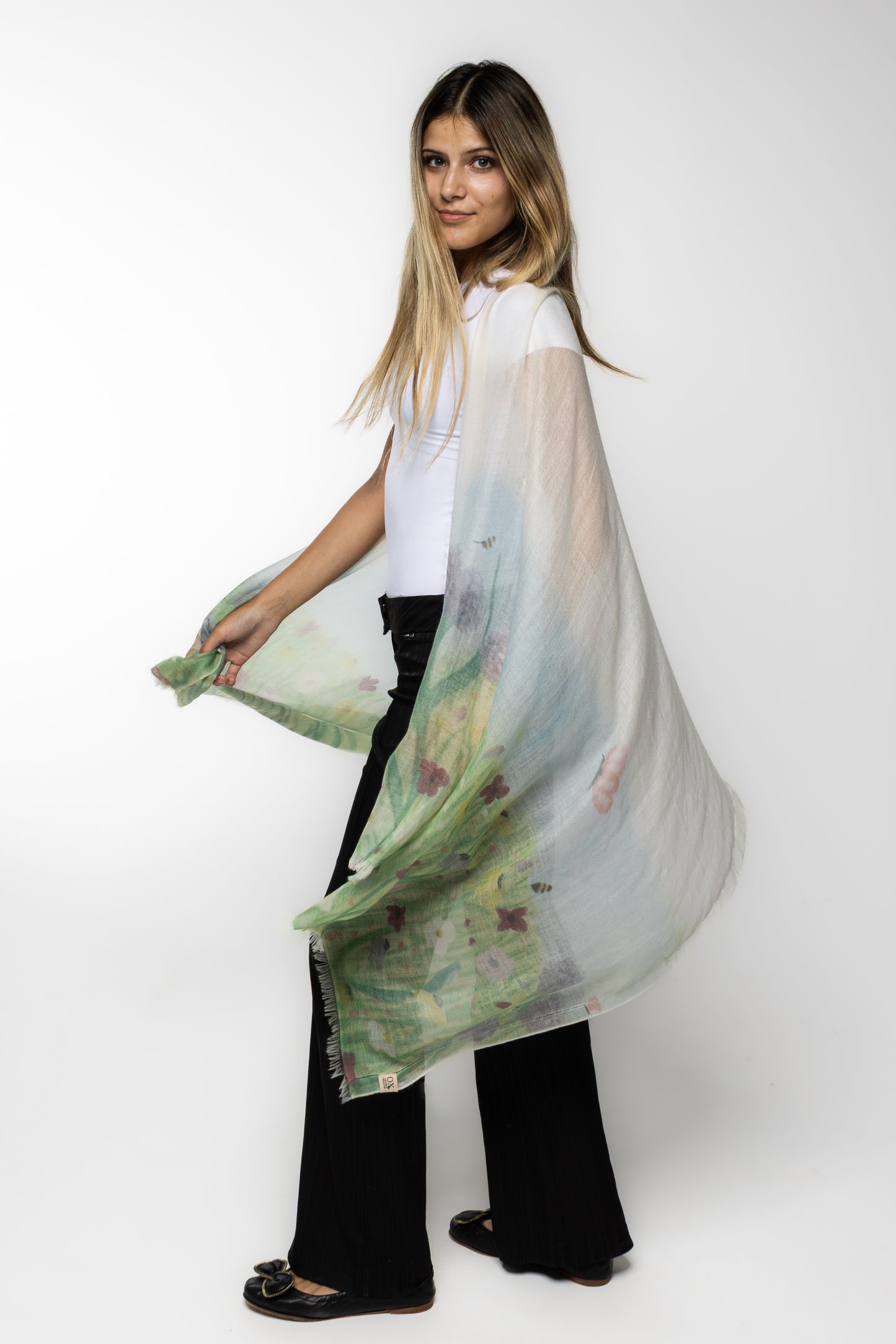 The Oxford Meadow Silky Cashmere Shawl